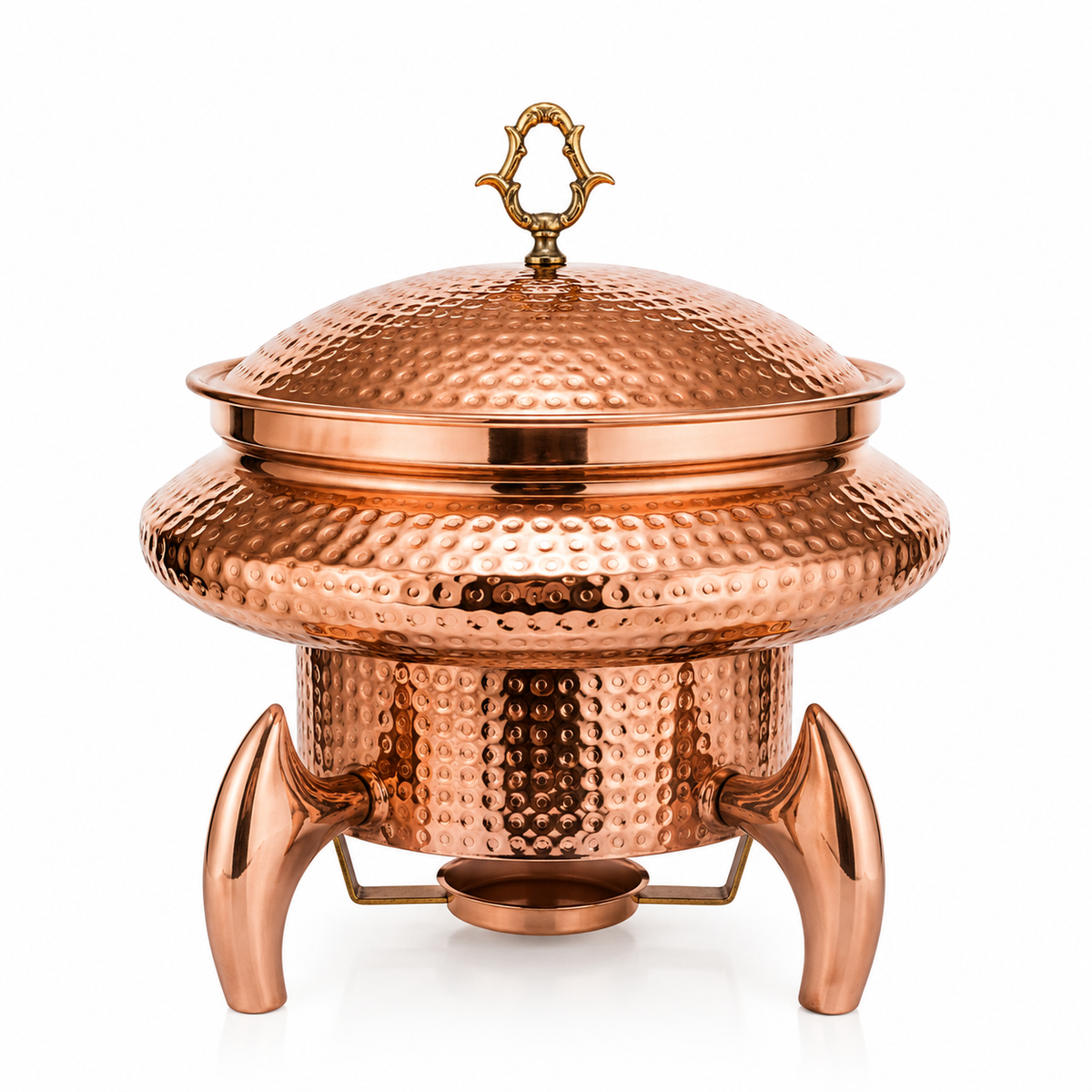 Brass Hammered Designed Chafing Dish