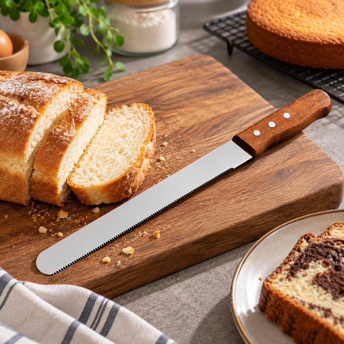 Bread Knife Plain Serrated
