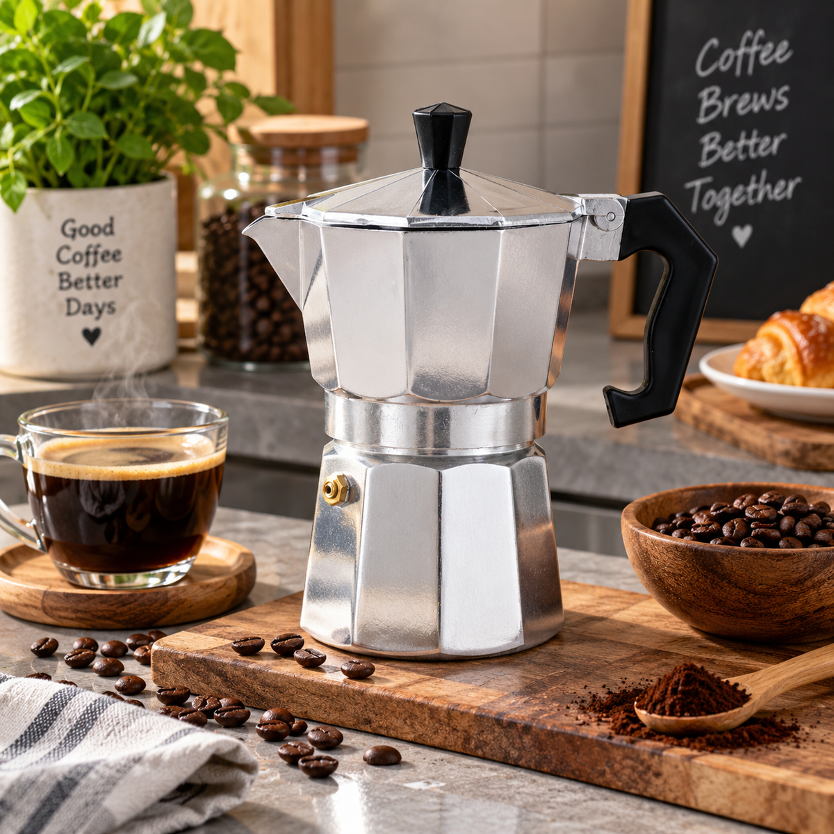 Aluminium Stove Coffee Maker