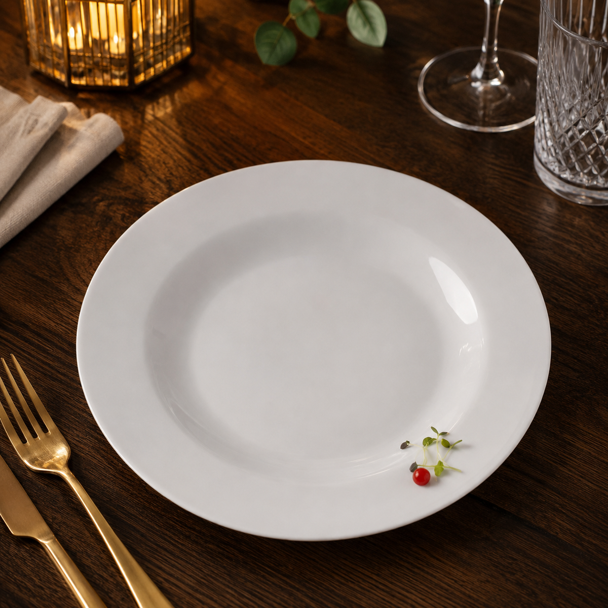 Round Rim Soup Plate