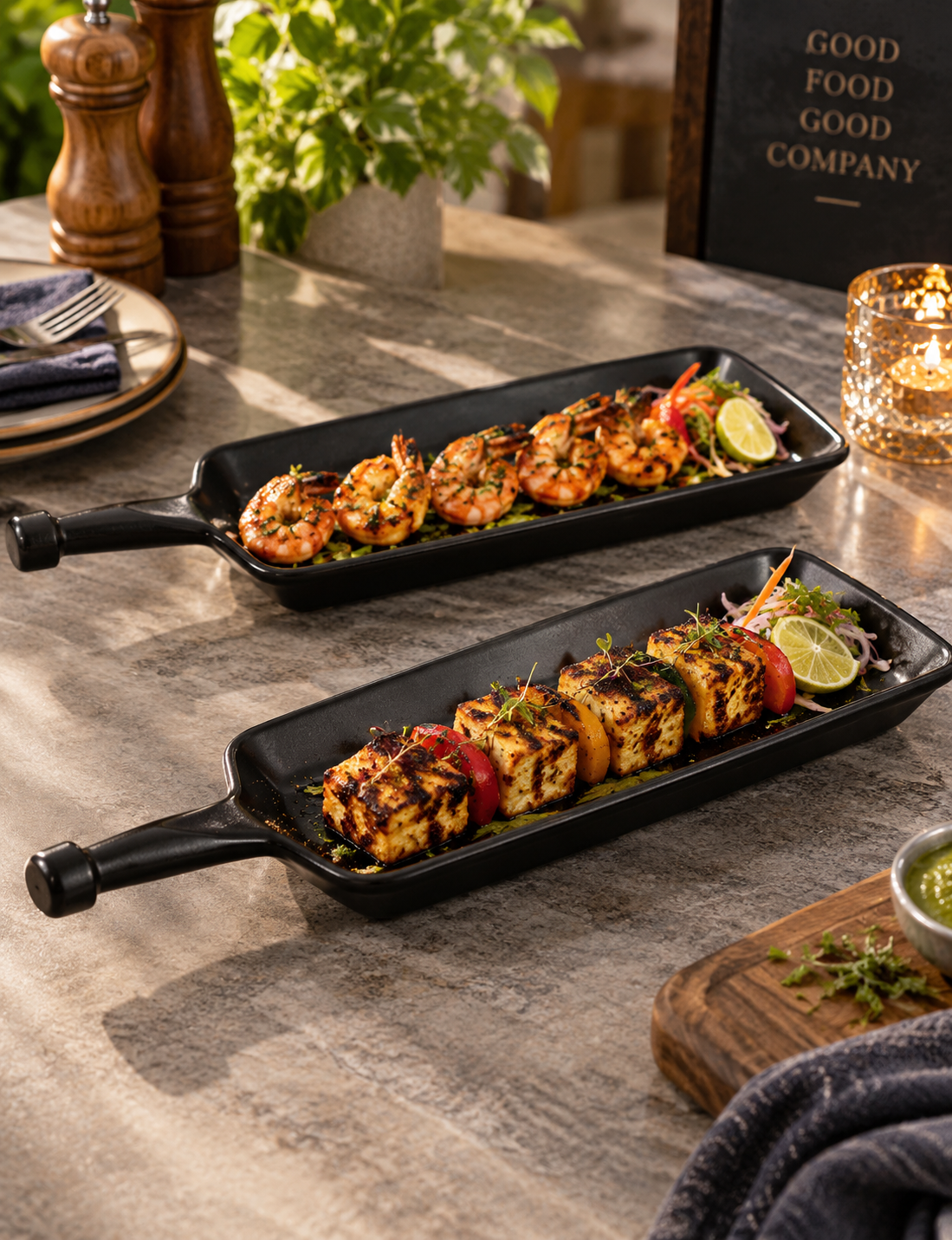 Serving Platter Bat Shaped