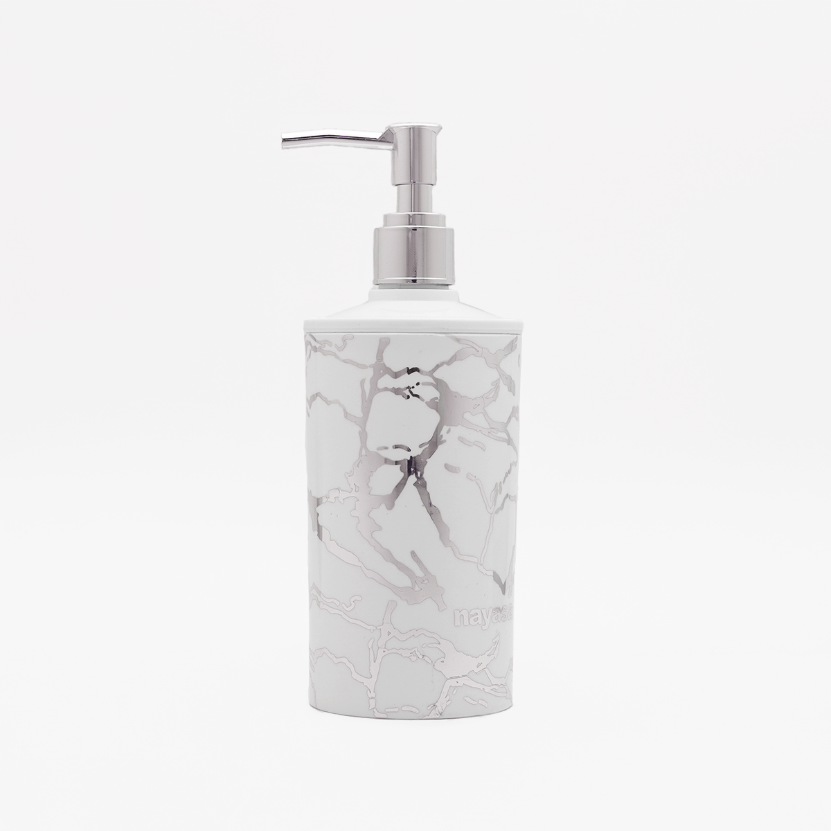 Nayasa Stylo Soap Dispenser, Classy Marble Finish with Foil Print, Ideal for Handwash, Shampoo