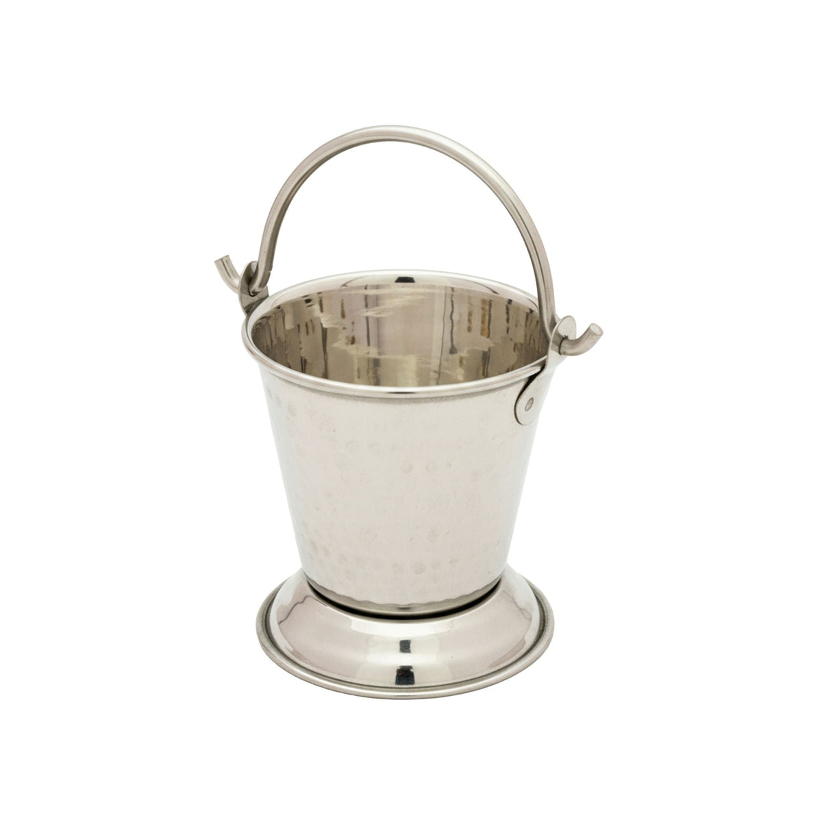 Stainless Steel Mini Hammered Serving Bucket For Dal
