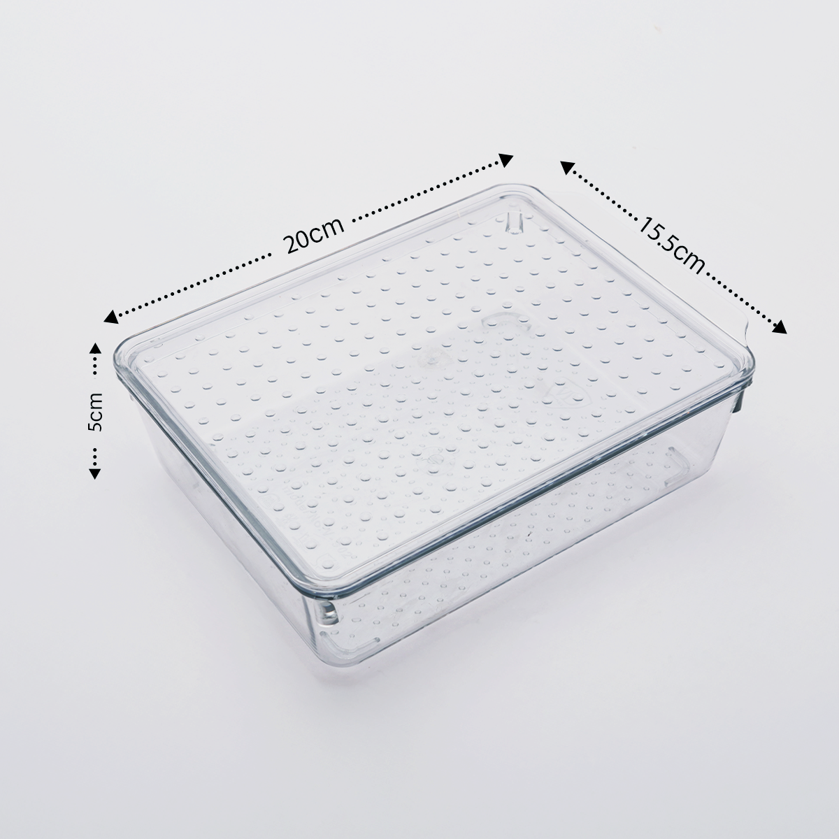 Polypropylene Transparent Unbreakable Fridge Organiser with Lid,Ideal for Storing Fruits,Vegetables (Set of 6)