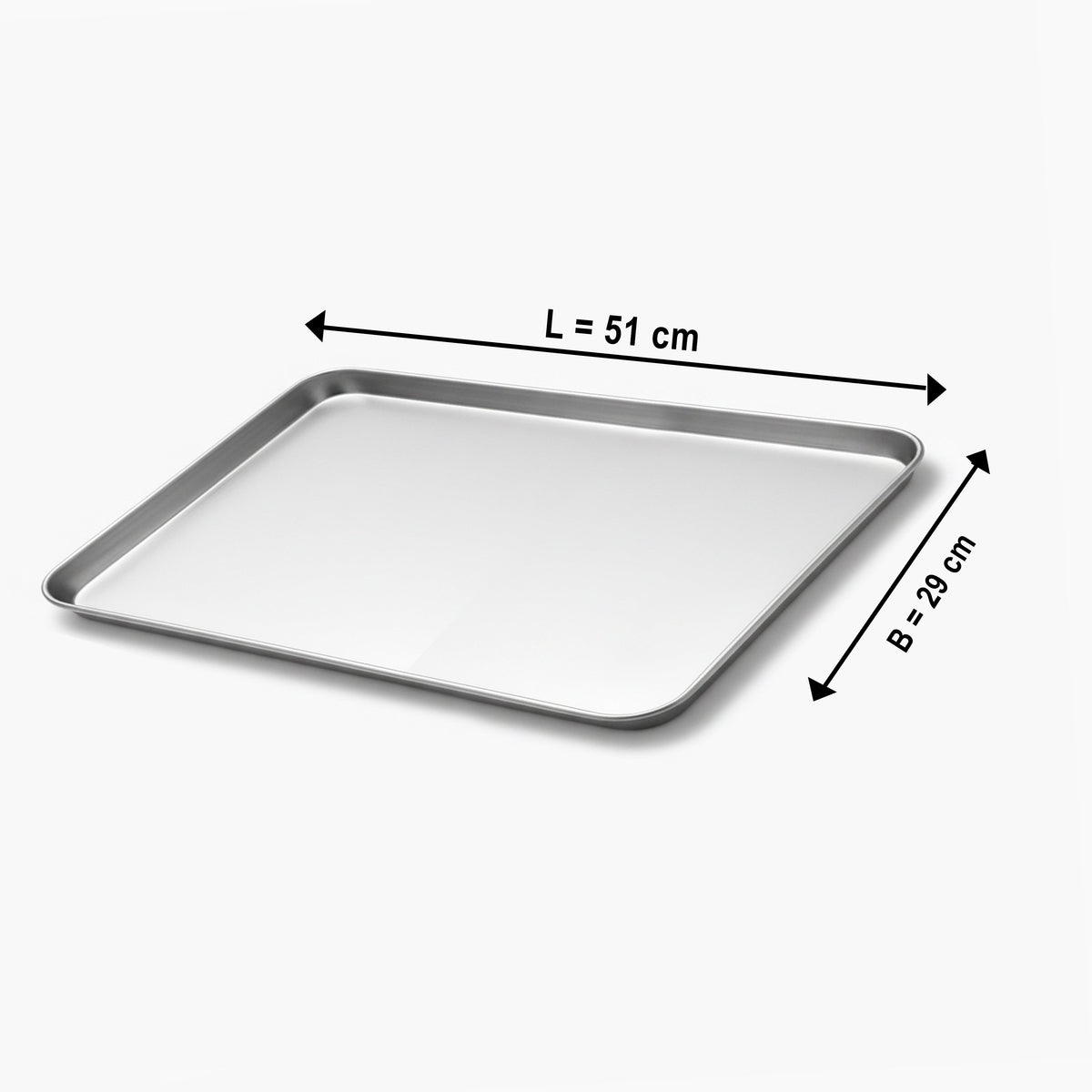 Stainless Steel Tray for serving cakes, sweets & snacks