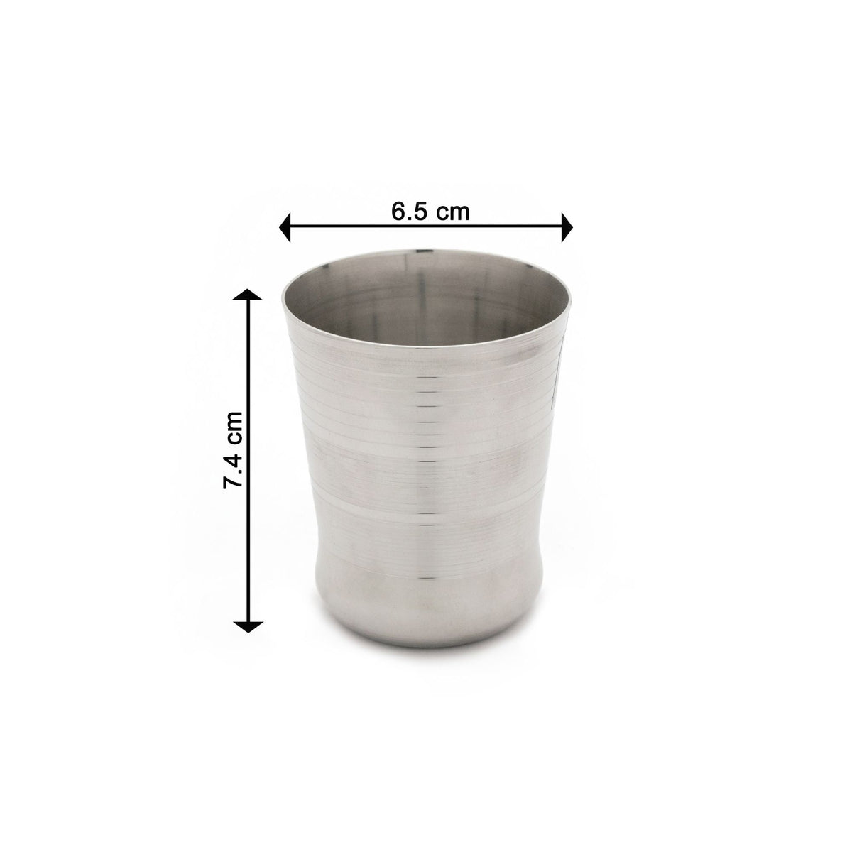 Cook N Serve Stainless Steel Tea Glass for serving Tea/Coffee(Set of 6)