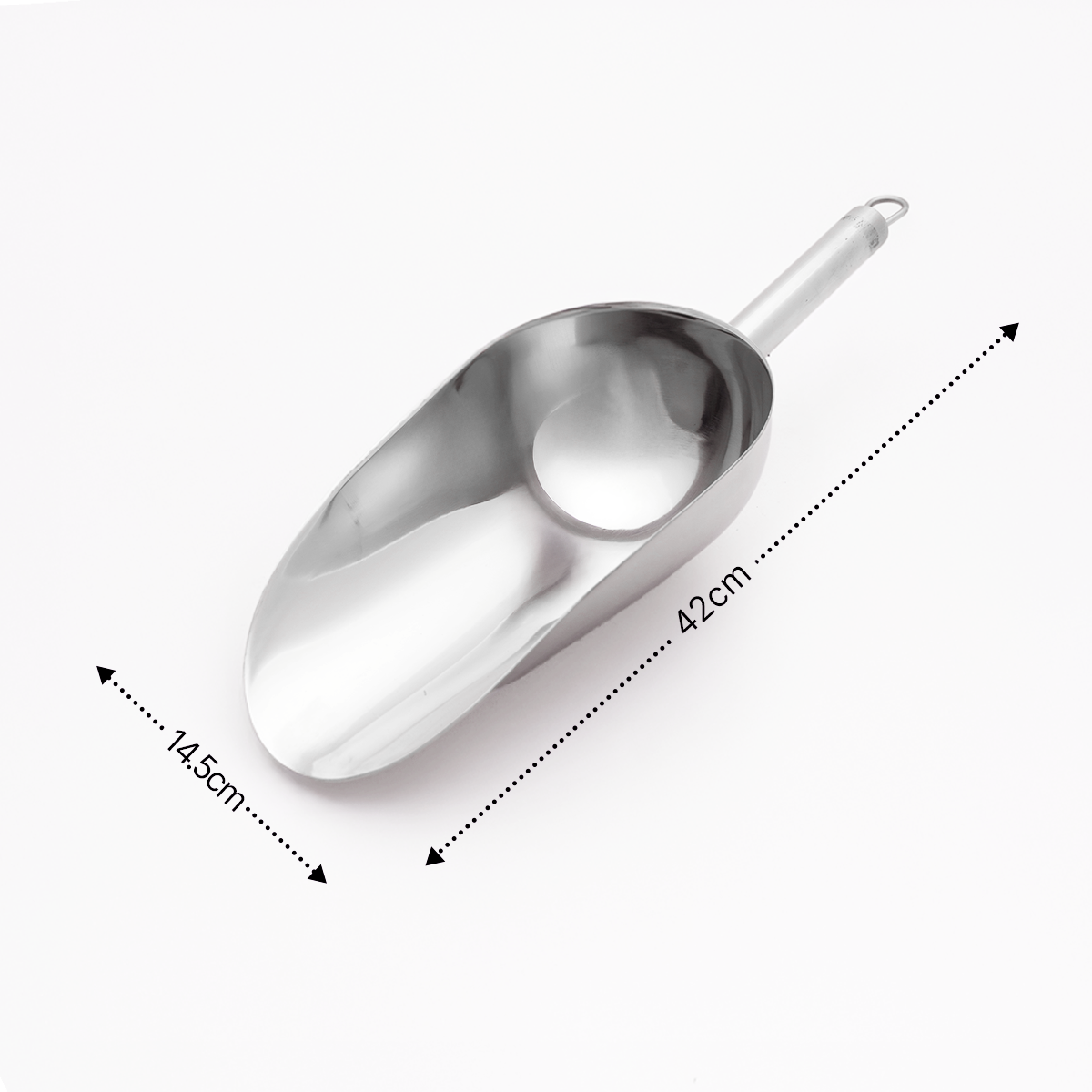 Stainless Steel Ice Scoop, Ice Picker, Popcorn Scoop, Atta Scoop/Shovel Kitchen Scoop Heavy Duty