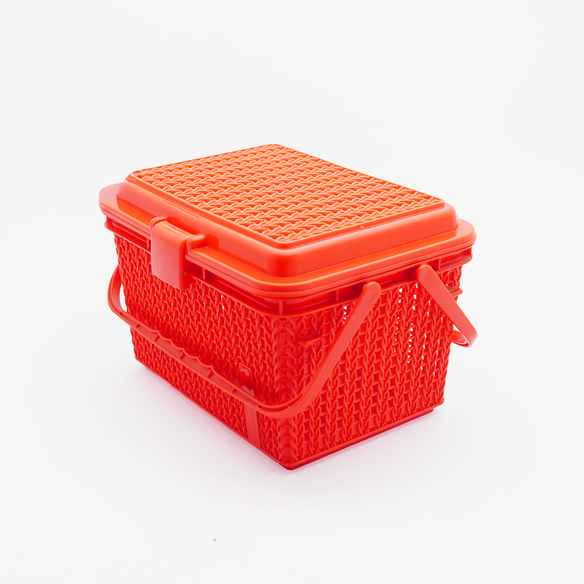 Picnic Basket Small with Lid and Handle, Ideal for Food Storage while travelling