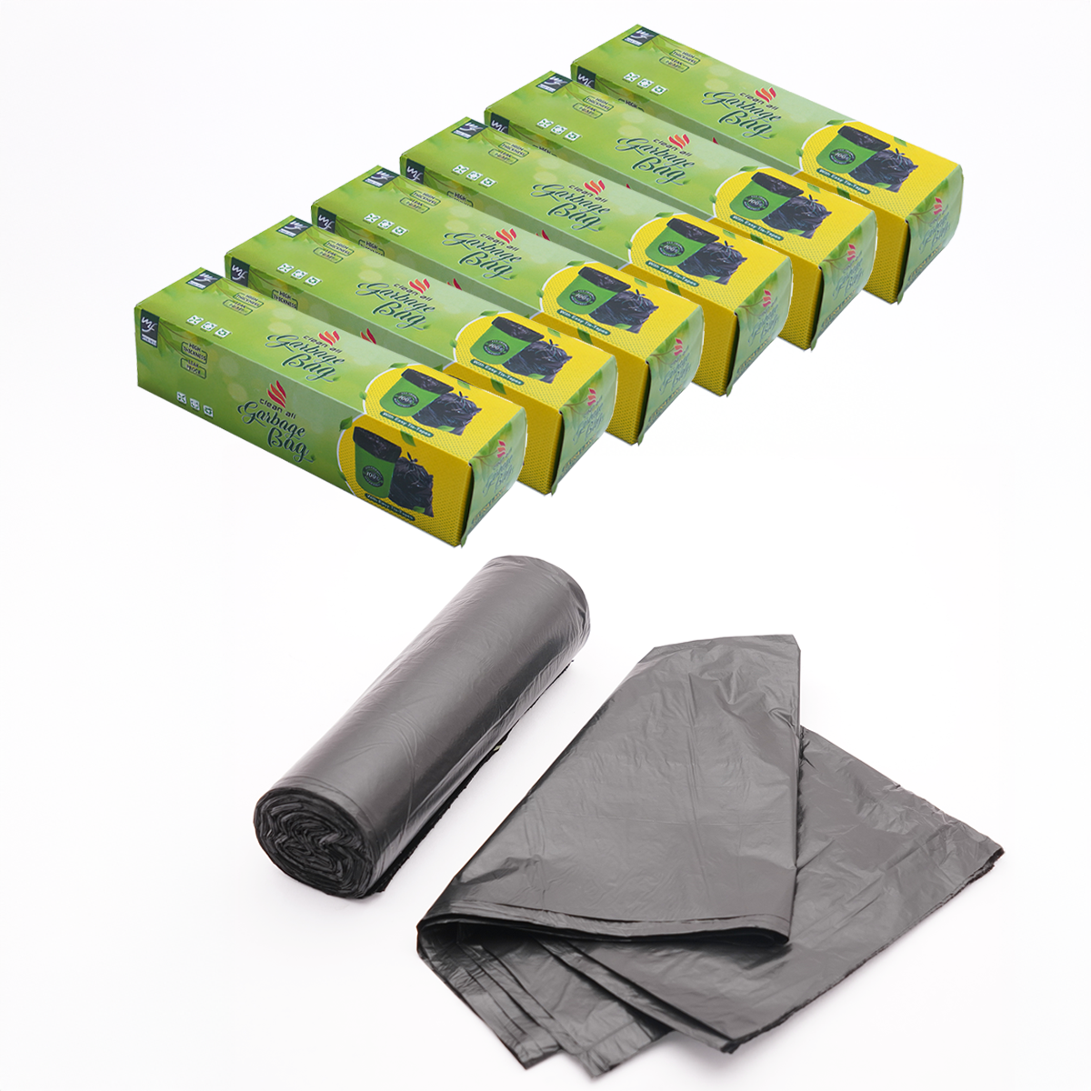 Premium Garbage Bags for Dustbin/Trash Bags for Kitchen,Bathroom,Restaurant & Bars (Set of 6)