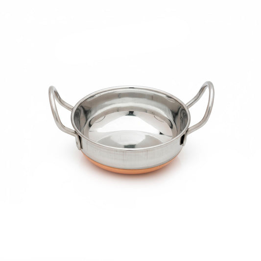 Serving Kadhai SS Copper Base Polish