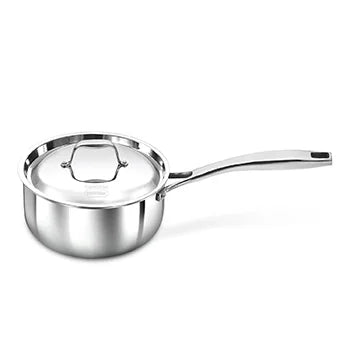 Hawkins Induction Compatible Stainless Steel Tri-Ply  Sauce Pan 2.5 Litre with Stainless Steel Lid