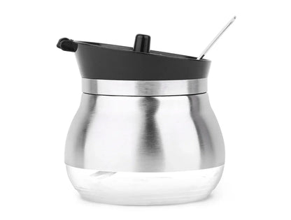 Treo By Milton Ghee Dani Stainless Steel Ghee and Oil Pot,Storage Container with Spoon