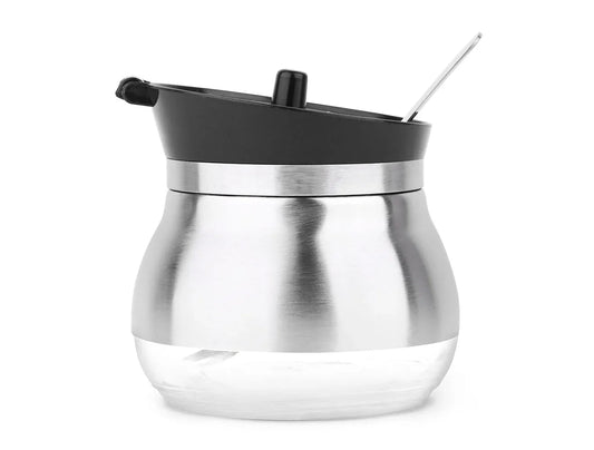 Treo By Milton Ghee Dani Stainless Steel Ghee and Oil Pot,Storage Container with Spoon