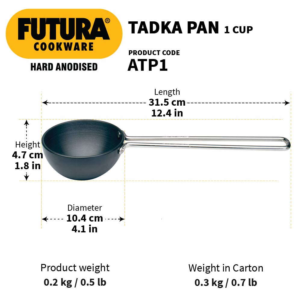 Hard Anodised Tadka Pan (Spice Heating Pan)