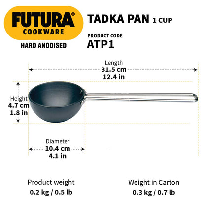 Hard Anodised Tadka Pan (Spice Heating Pan)