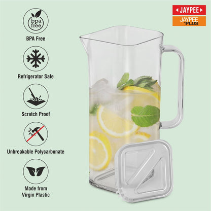 Jaypee Plastic Transparent Jug for Storing Cold Water,Milk & Juice