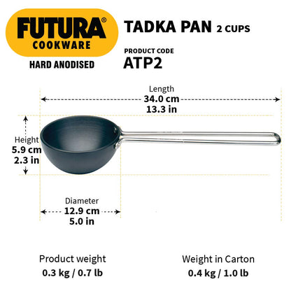 Hard Anodised Tadka Pan (Spice Heating Pan)