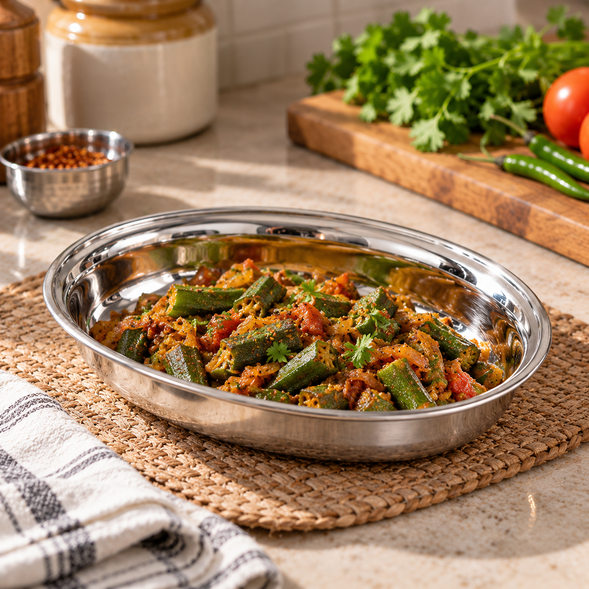 Steel Oval Dish
