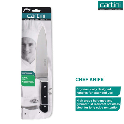 Godrej Cartini Chef Knife for Kitchen ,Catering and Hospitality,for Slicing and Dicing Meat,Vegetables and Fruits