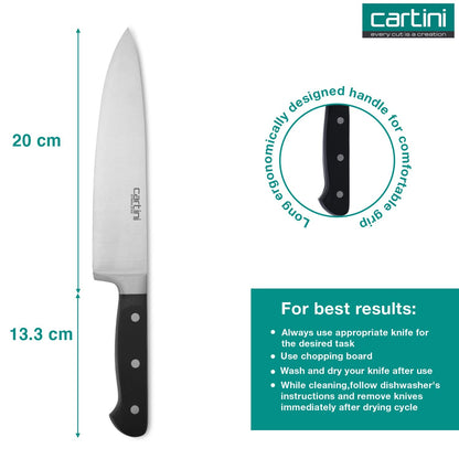 Godrej Cartini Chef Knife for Kitchen ,Catering and Hospitality,for Slicing and Dicing Meat,Vegetables and Fruits