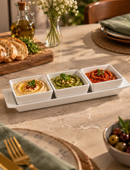 Platter & Dipping Bowl