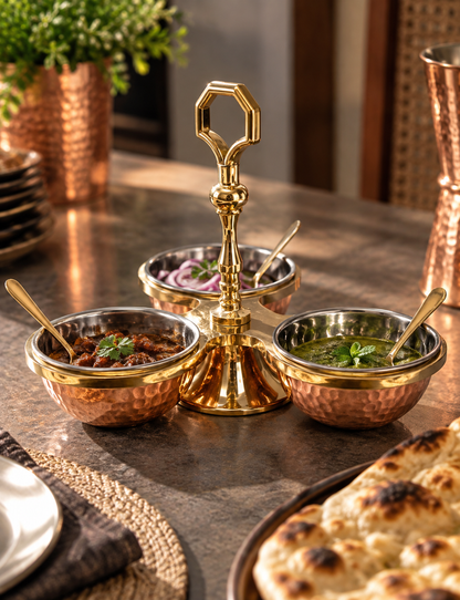 Pickle Set Steel Copper & Brass