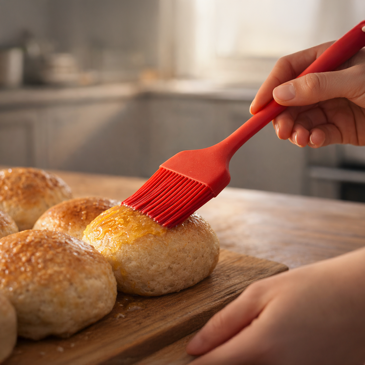 Silicone Basting Pastry Brush-Heat Resistant BBQ  Grill Barbecue Oil Brush for Cooking, Baking, and  Grilling