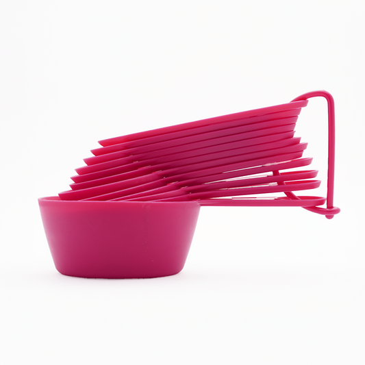 Set of Measuring Cups and Spoons for Kitchen Cake Baking and Cooking (12 Pieces Set)