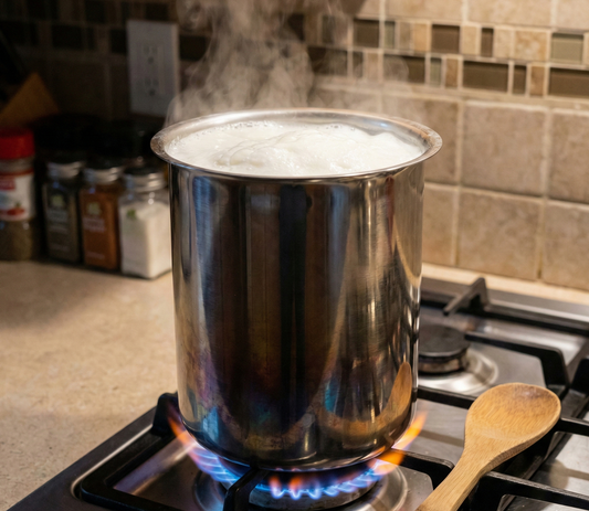 Stainless Steel Ganj/Milk Boiler/Long Tapeli