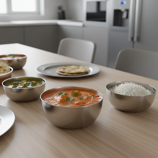 Stainless Steel Bowl/Vati/Katori/Dinner Katori for serving (Set of 6)