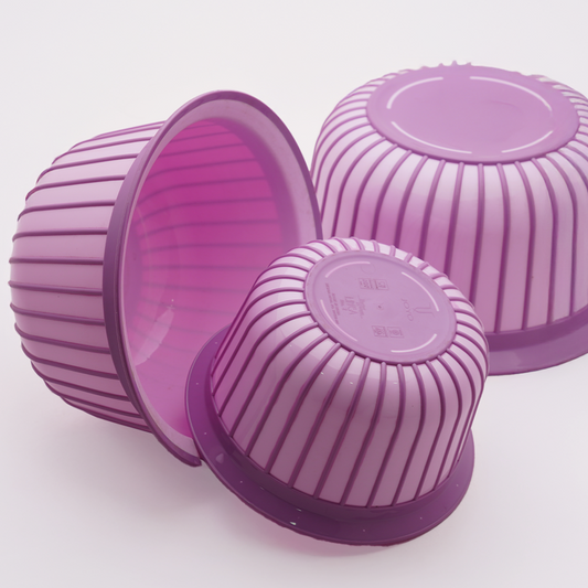 JOYO Home Linea Bowl set of 3 of different sizes, Ideal for mixing or storing