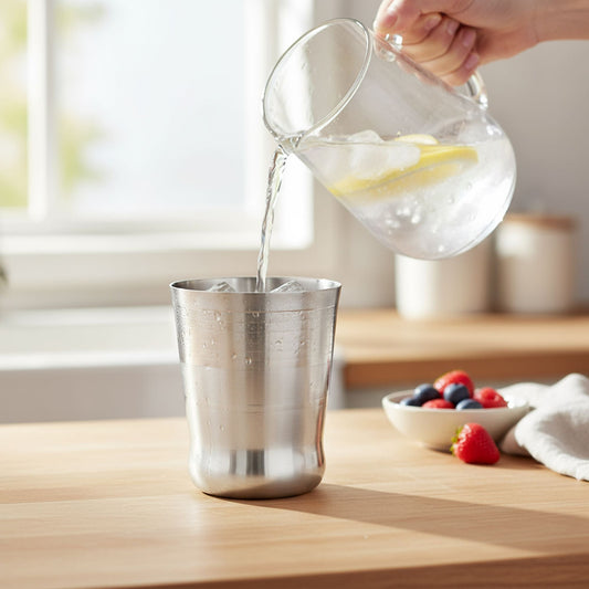 Cook N Serve Stainless Steel Tea Glass for serving Tea/Coffee(Set of 6)