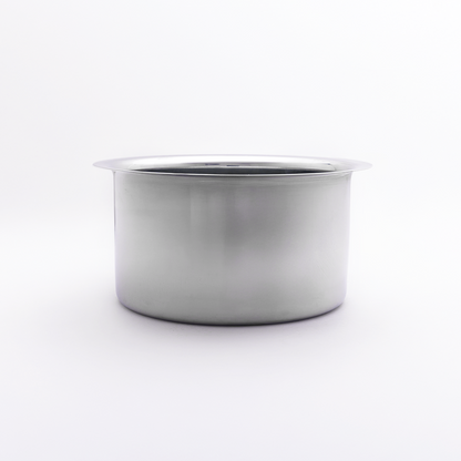 Stainless Steel Flat Bottom Cooking Tope, Induction & Gas Compatible, Food-Grade Stainless Steel