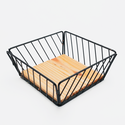 Decorative Metal Wire Fruit or Bread Basket for Home & Dining Table