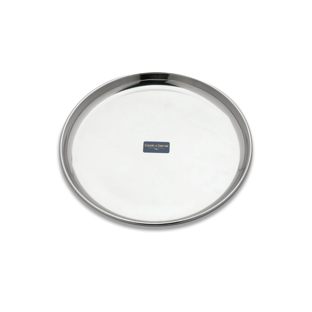 Cook N Serve Stainless Steel Kanchan Bogi Plate Breakfast, Lunch/Dinner Plate(Set of 6)