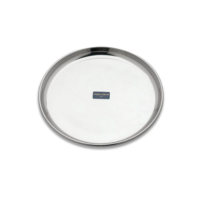Cook N Serve Stainless Steel Kanchan Bogi Plate Breakfast, Lunch/Dinner Plate(Set of 6)