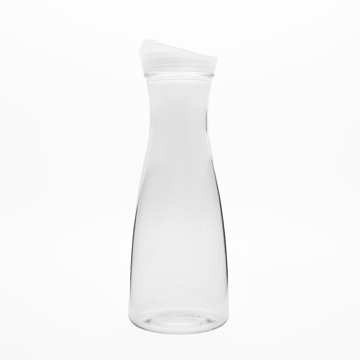 Clear Carafe W/Flip Open Lid - Ideal Juice Bottle, Clear Pitcher with Lid, Tea Pitcher, Water Carafe