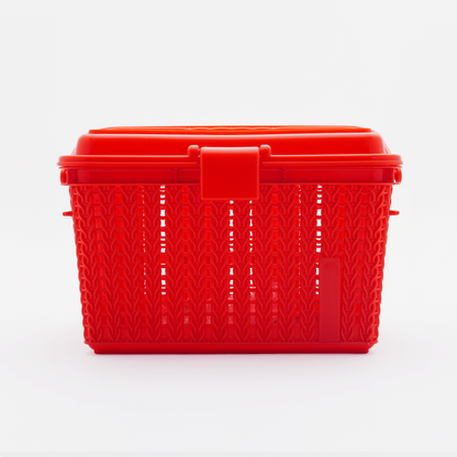 Picnic Basket Small with Lid and Handle, Ideal for Food Storage while travelling