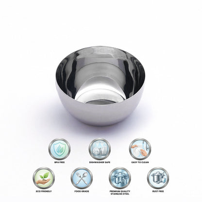 Stainless Steel Bowl/Vati/Katori/Dinner Katori for serving (Set of 6)
