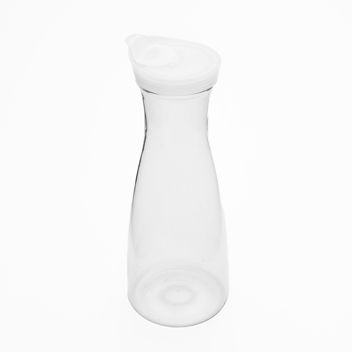 Clear Carafe W/Flip Open Lid - Ideal Juice Bottle, Clear Pitcher with Lid, Tea Pitcher, Water Carafe