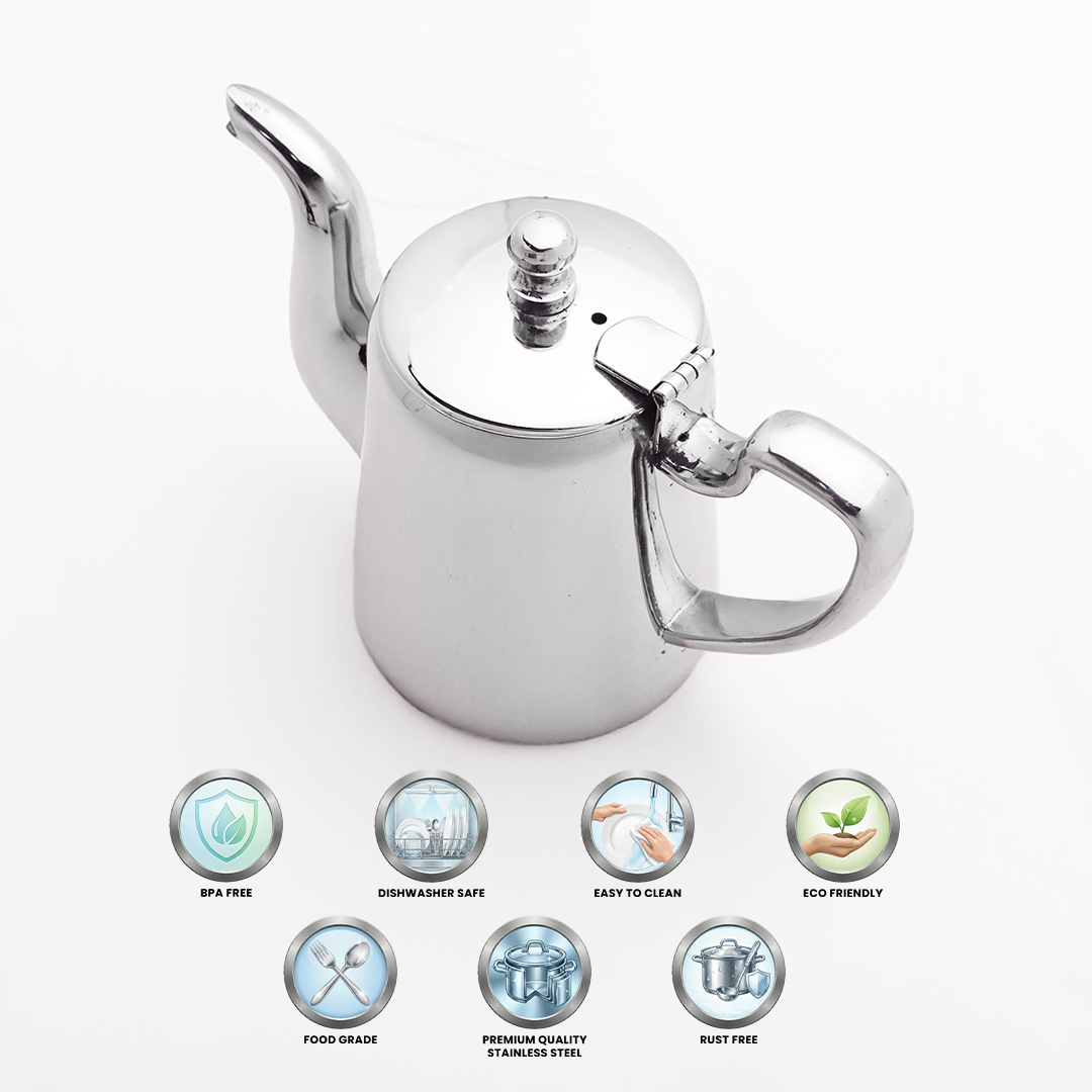 Stainless Steel Coffee/Tea Serving Pot for Dining Table