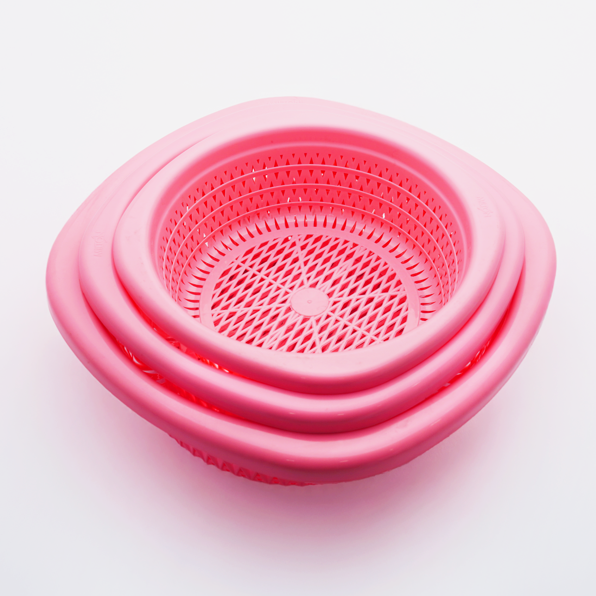 Milton Plastic Unbreakable Basket Set of Small, Medium & Large Basket without lid for storing Fruits,Vegetables