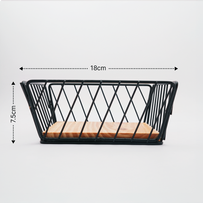 Decorative Metal Wire Fruit or Bread Basket for Home & Dining Table