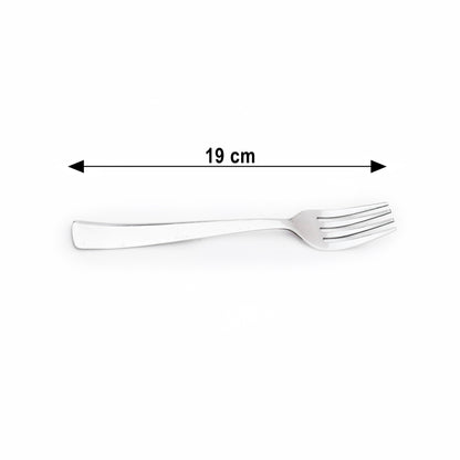 Stainless Steel  Mirror Polished Desert Fork set of 12