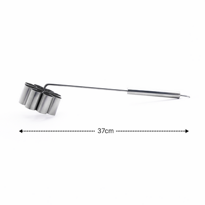 Stainless Steel Rose Cookie Maker with Long Handle