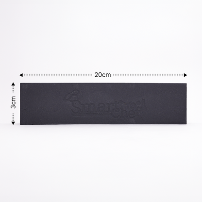 SmartChef Knife Sharpening Stone, Double-Sided Silicon Carbide, German Technology, with Non-Slip Base for Kitchen Knives