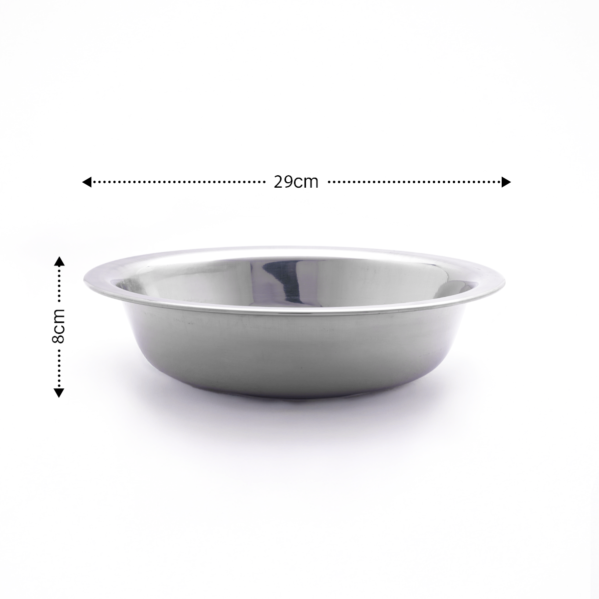 Stainless Steel Multipurpose Basin Bowl, Perfect for Kneading Dough