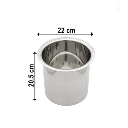 Stainless Steel Ganj/Milk Boiler/Long Tapeli