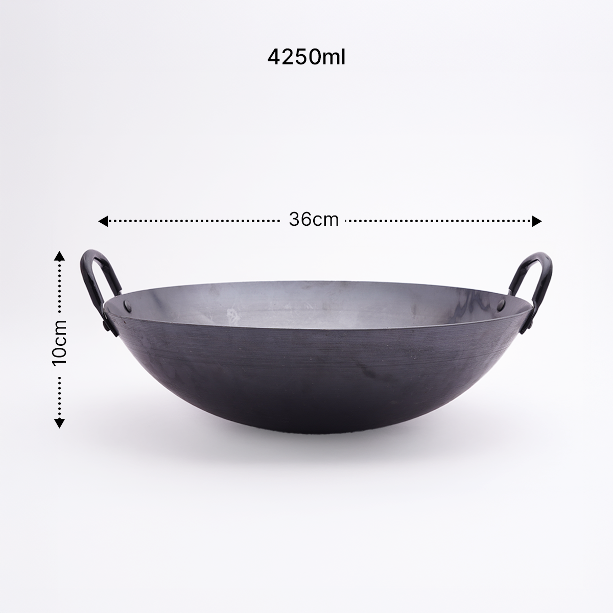 Traditional Stainless Steel Kadhai With Handle for Heavy Duty Kitchen