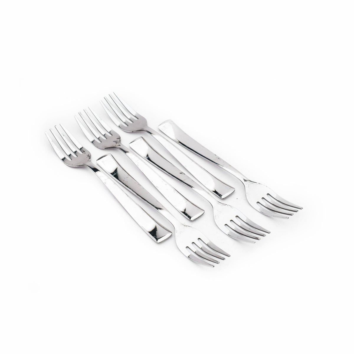 Stainless Steel  Mirror Polished Desert Fork set of 12